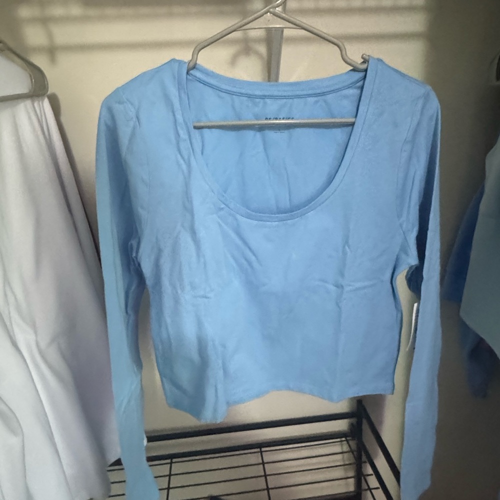 NWT pacsun Light Blue Long Sleeve Top